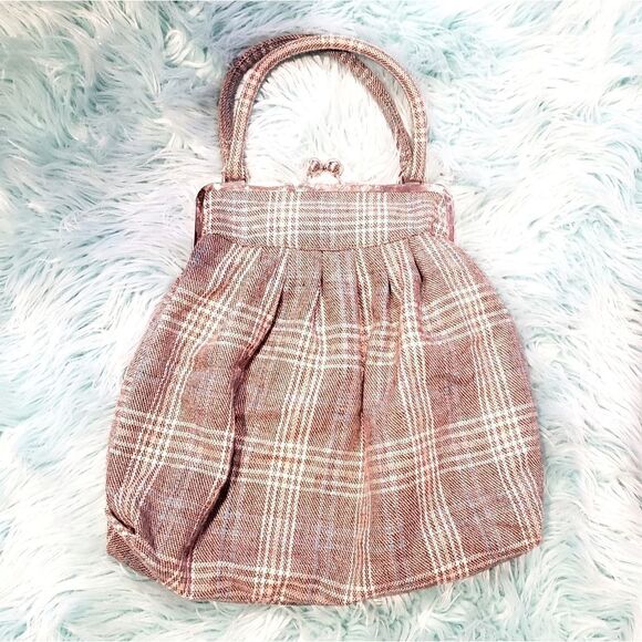 NECESSARY OBJECTS plaid handbag​ - Picture 1 of 5